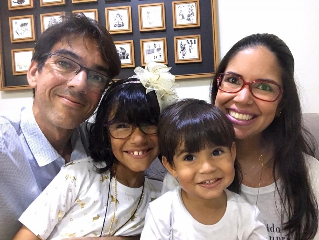 André, Júlia, Andrezinho e Cynthia